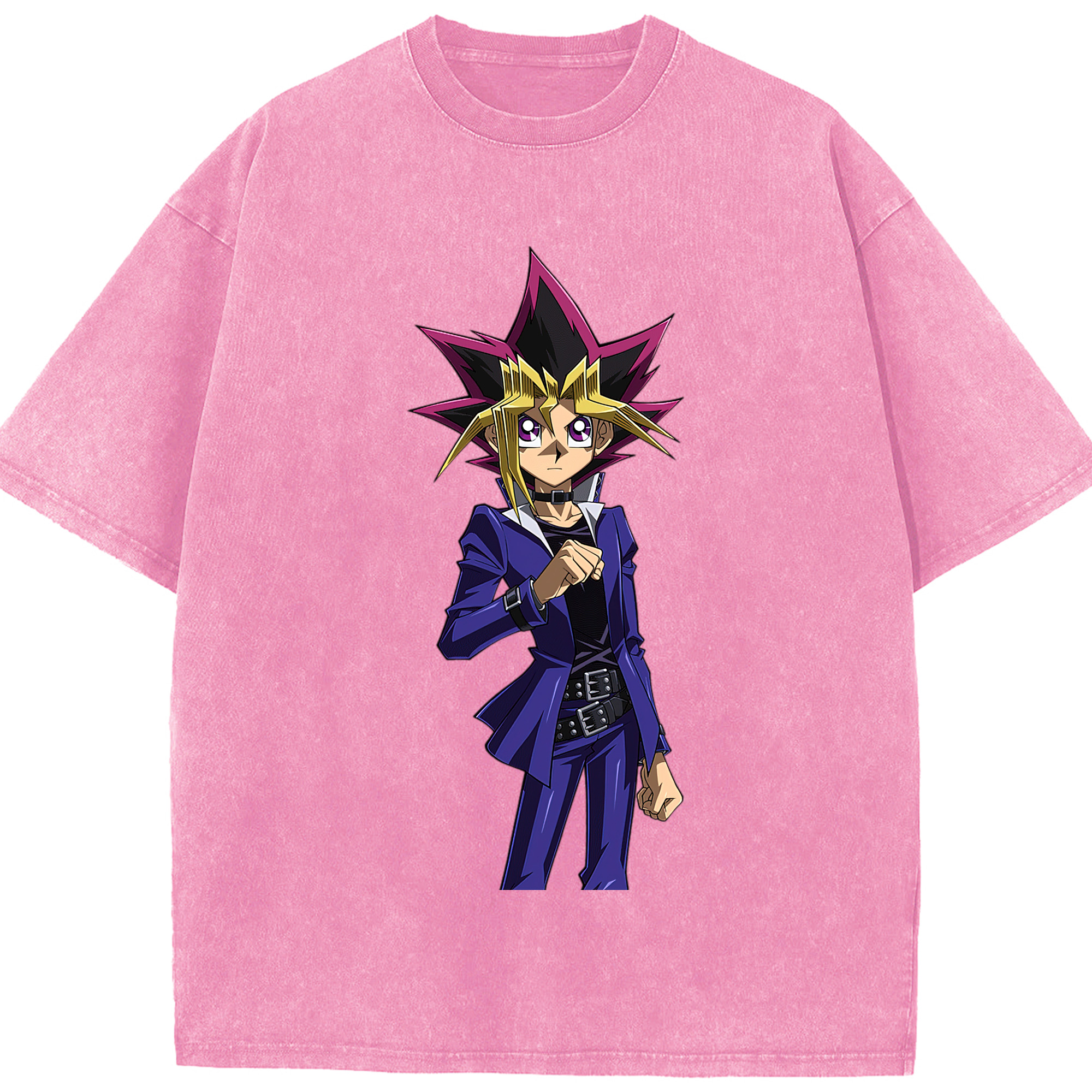 （画像用） 遊☆戯☆王 Yu-Gi-Oh! 綿100% ヴィンテージ風 半袖Tシャツ（フロントプリント）